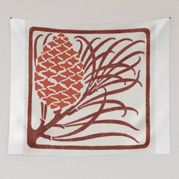 Item preview, Vintage Decorative Pinecone Tile Illustration from Combinaisons Ornementales (c.1900) designed and sold by Douglas E. Welch Design and Photography.