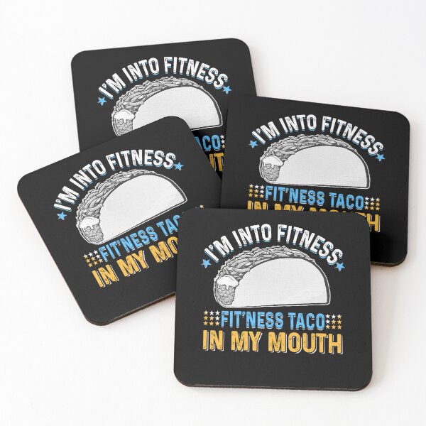 Item preview, I'm Into Fitness Fit'Ness Taco In My Mouth - Fun Fitness Pun Design designed and sold by hintprint.