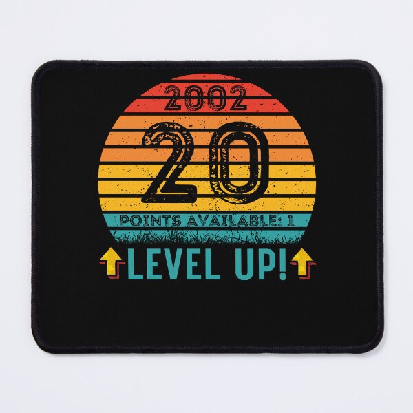 Item preview, 20 Year Old Birthday Gift Level UP 2002 designed and sold by UniqueBPresent.