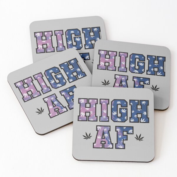Item preview, High af pot leaf pattern purple space designed and sold by YomeHayin.