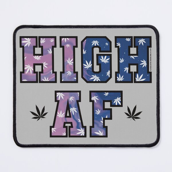 Item preview, High af pot leaf pattern purple space designed and sold by YomeHayin.