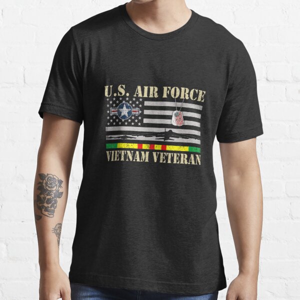 Men Us Air Force Vietnam Veteran Usaf Veterans Day Flag T Shirt For