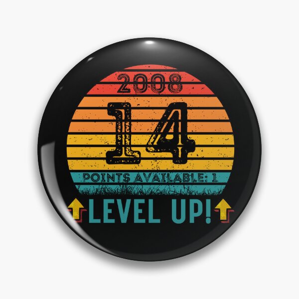 Item preview, 14 Year Old Birthday Gift Level UP 2008 designed and sold by UniqueBPresent.