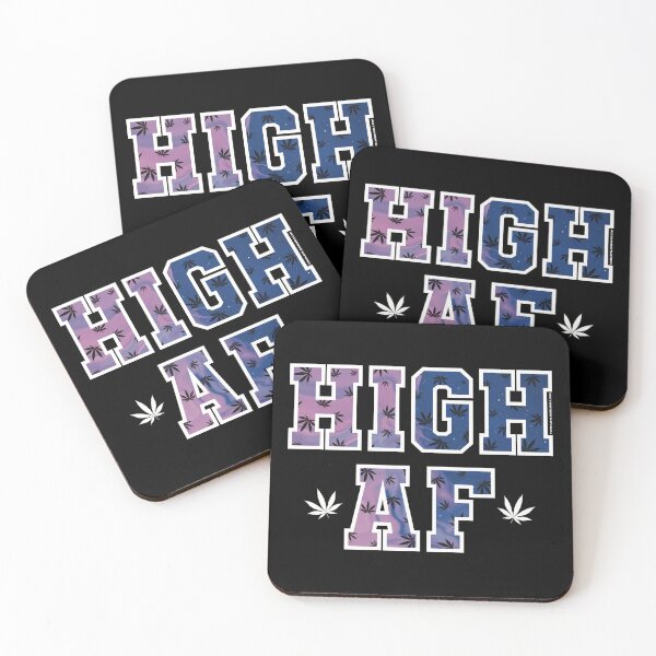 Item preview, High af pot leaf pattern purple space designed and sold by YomeHayin.