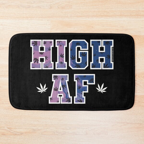 Item preview, High af pot leaf pattern purple space designed and sold by YomeHayin.