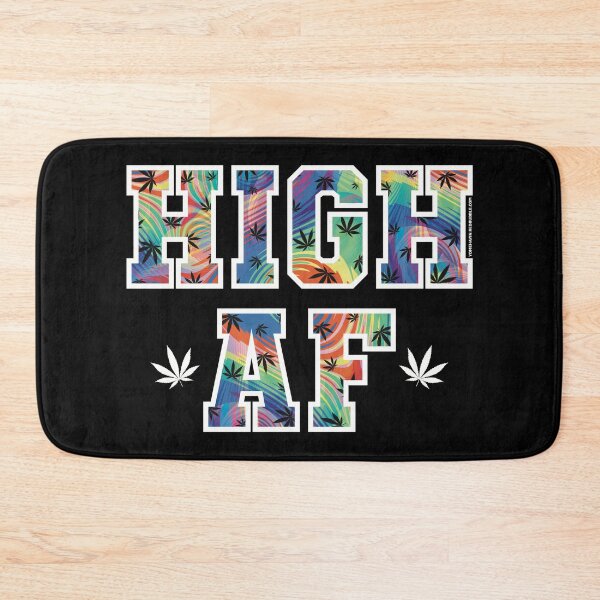 Item preview, High af pot leaf pattern swirly rainbow  designed and sold by YomeHayin.