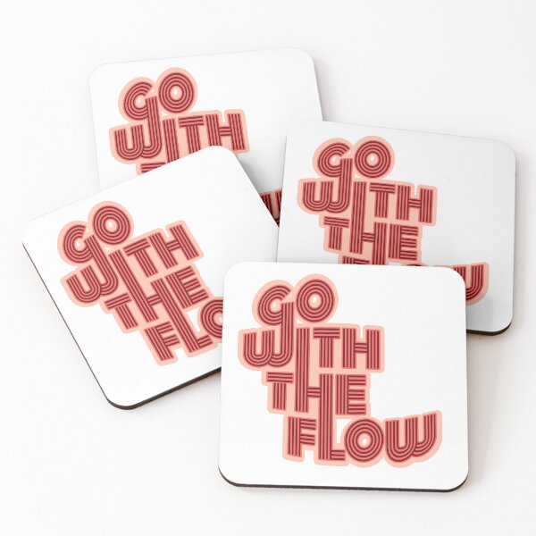 Item preview, Go With The Flow Typography Print designed and sold by ciderdesign.