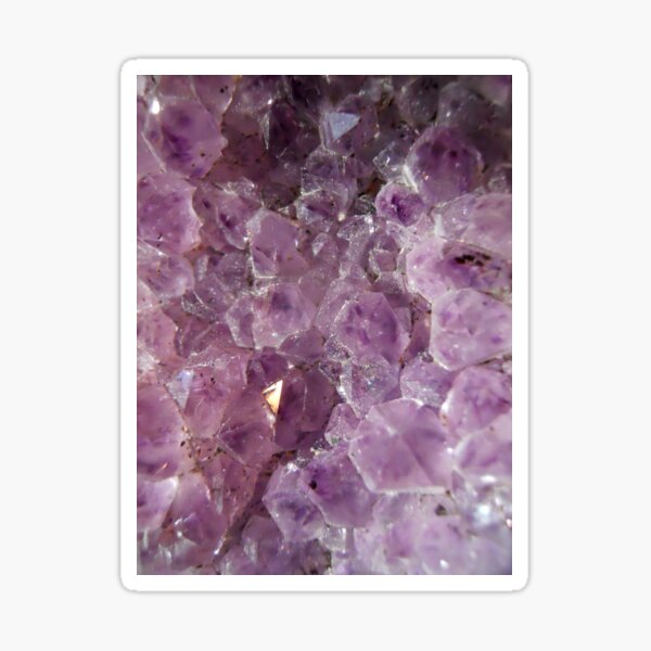 amethyst cluster Sticker