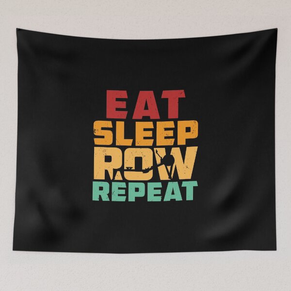 Item preview, Rowing Machine Eat Sleep Row Repeat Ergometer Fitness designed and sold by StrongShirts.