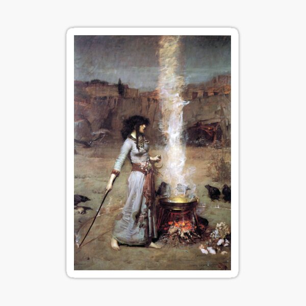 Item preview, MAGIC CIRCLE - John William Waterhouse  designed and sold by Sophie Curtis.