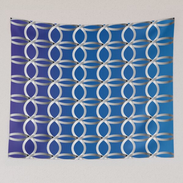Item preview, Printed in blue and silver tones designed and sold by Martapp.