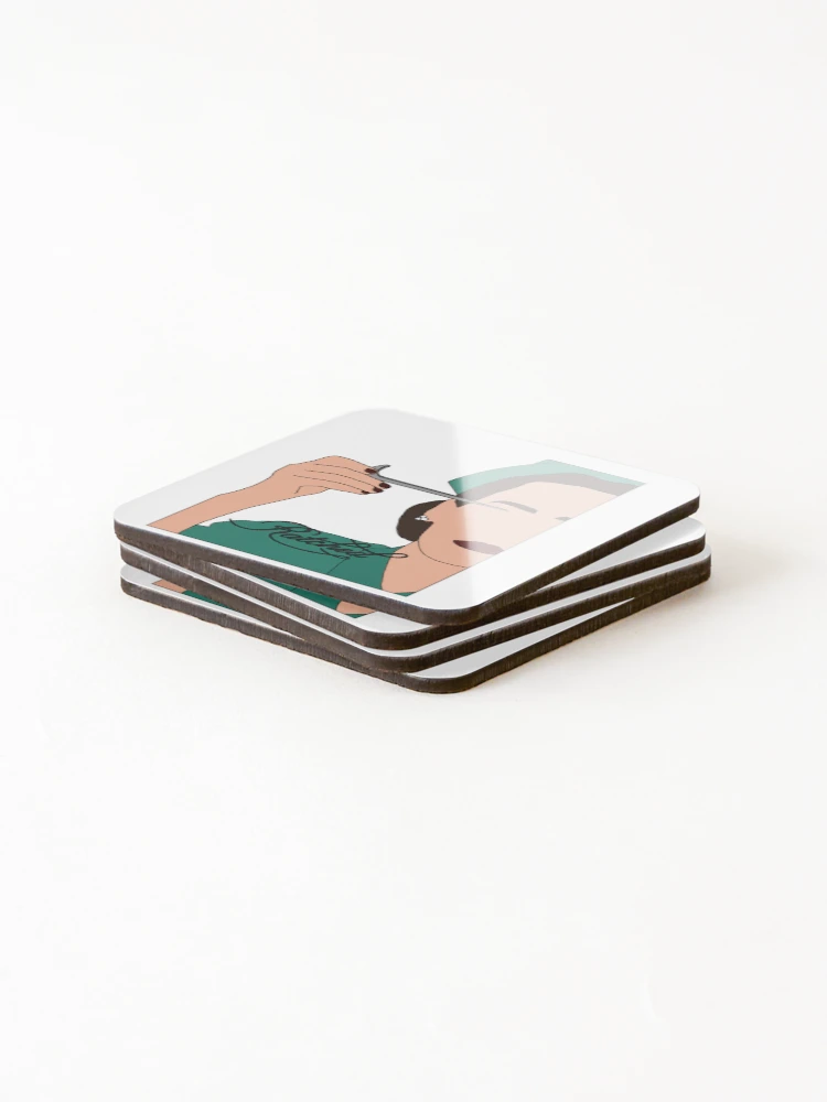 Thumbnail 4 of 5, Coasters (Set of 4), Mildred Ratched designed and sold by Stickersbytrin :).