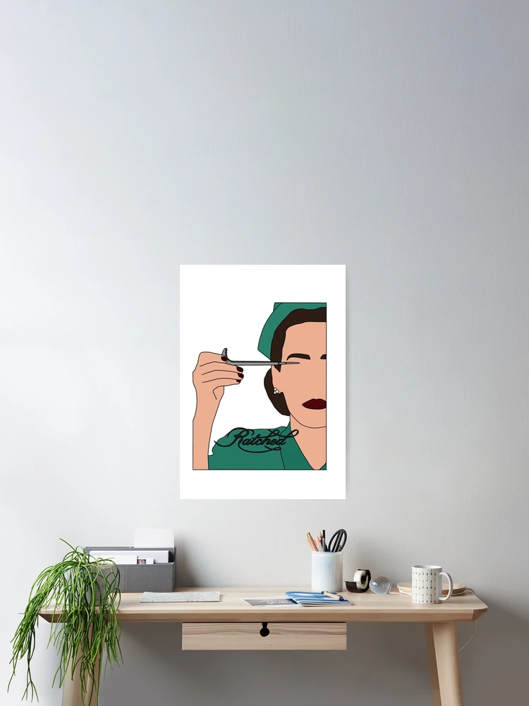 Thumbnail 2 of 3, Poster, Mildred Ratched designed and sold by Stickersbytrin :).