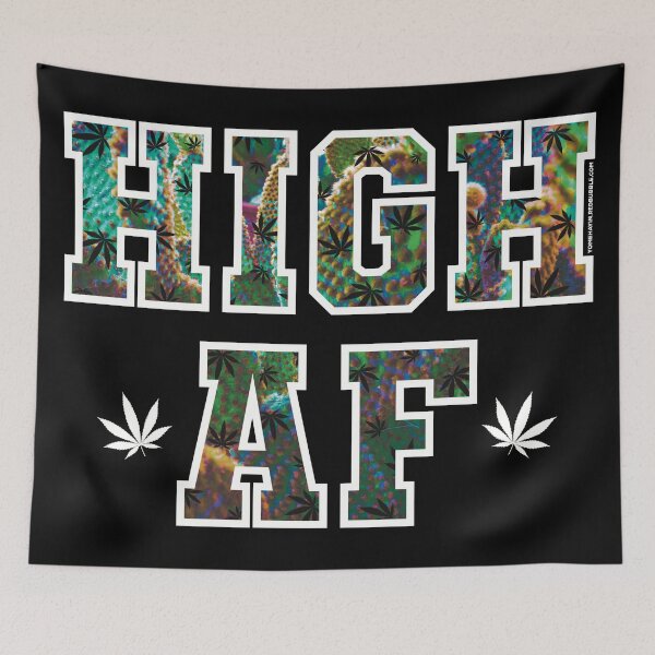 Item preview, High af pot leaf pattern green abstract  designed and sold by YomeHayin.