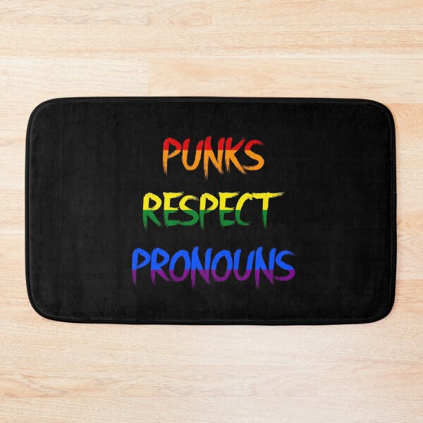 Item preview, Punks Respect Pronouns designed and sold by RevolutionInPaint.
