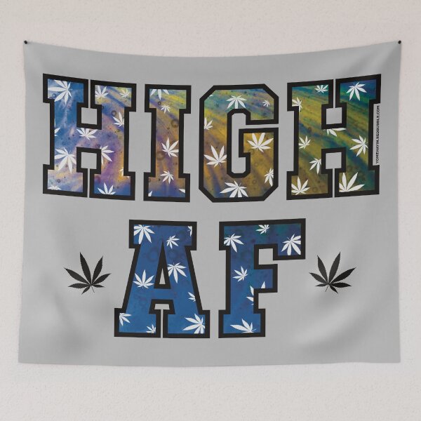 Item preview, High af pot leaf pattern colorful drip designed and sold by YomeHayin.