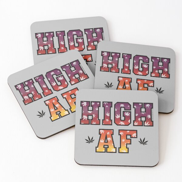 Item preview, High af pot leaf pattern glowing sunset designed and sold by YomeHayin.
