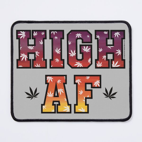 Item preview, High af pot leaf pattern glowing sunset designed and sold by YomeHayin.