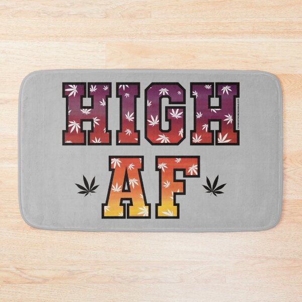 Item preview, High af pot leaf pattern glowing sunset designed and sold by YomeHayin.