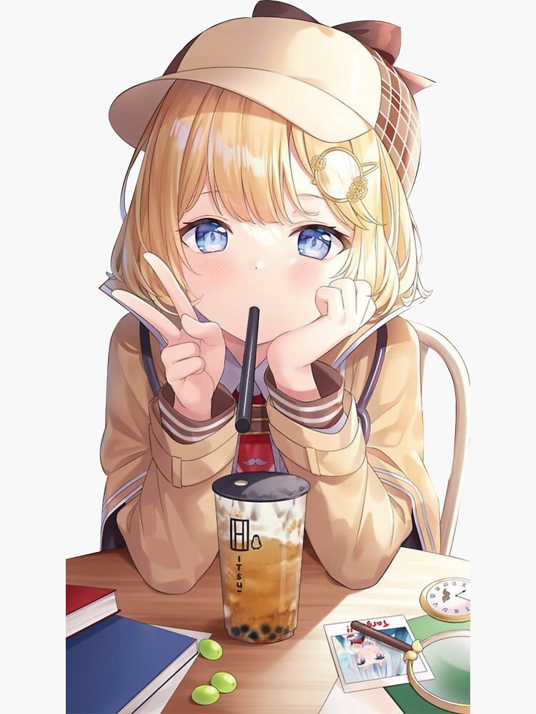 Moeblobs drinking coffee | Anime / Manga | Know Your Meme