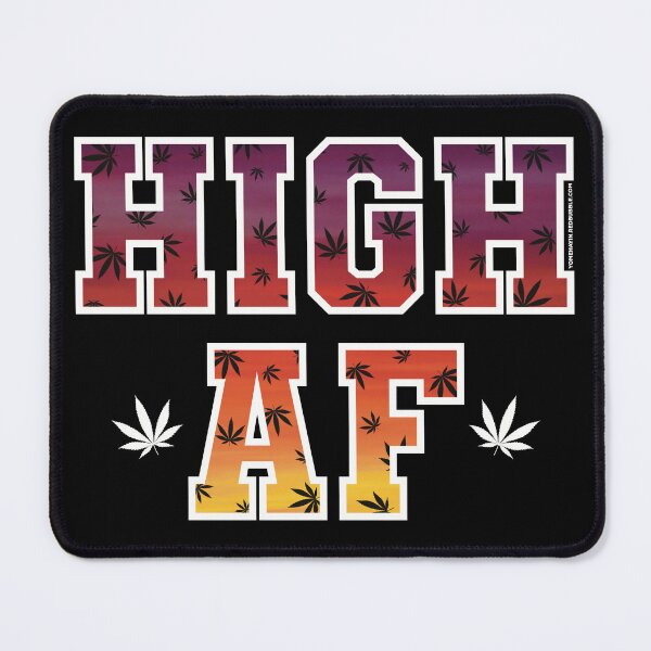 Item preview, High af pot leaf pattern glowing sunset  designed and sold by YomeHayin.