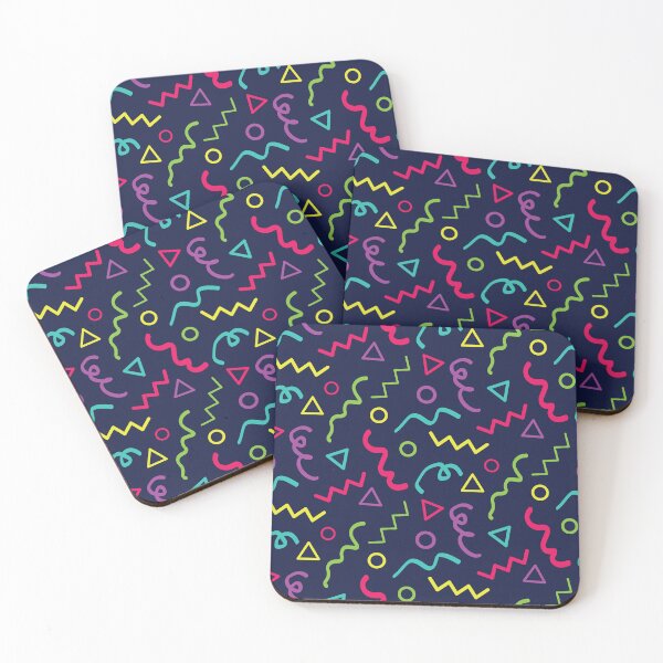 Item preview, 80s eighties retro party confetti Memphis   pattern  designed and sold by Yasminepatterns .