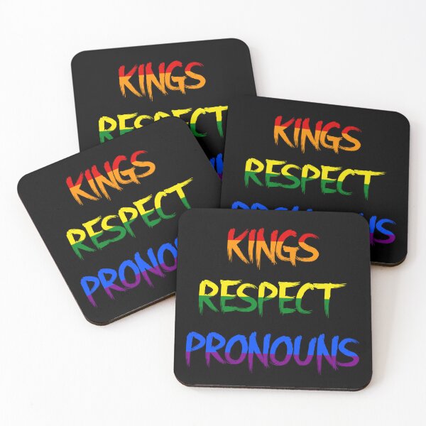 Item preview, Kings Respect Pronouns designed and sold by RevolutionInPaint.