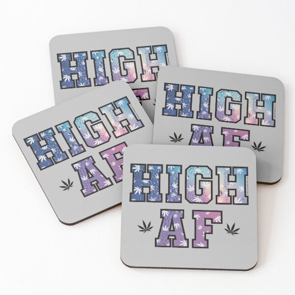 Item preview, High af pot leaf pattern colorful droplets designed and sold by YomeHayin.