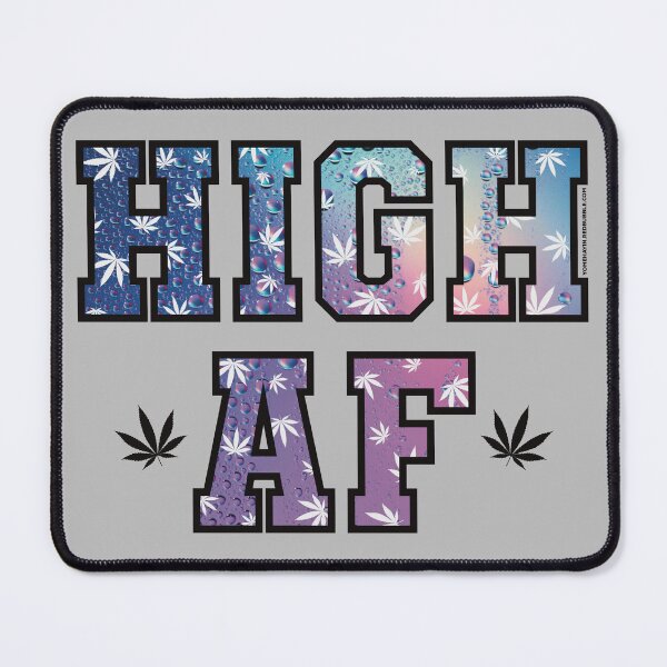 Item preview, High af pot leaf pattern colorful droplets designed and sold by YomeHayin.