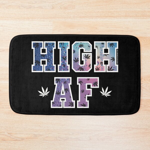 Item preview, High af pot leaf pattern colorful droplets  designed and sold by YomeHayin.