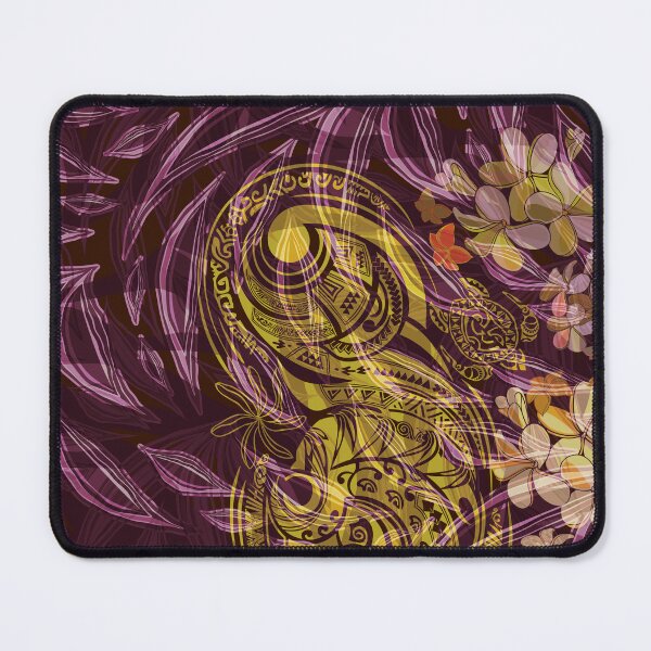 Item preview, Abstract Hawaiian Tropical With Gold Tribal Overlay  designed and sold by sunnthreads.
