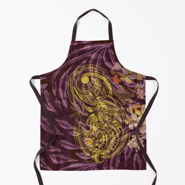 Item preview, Abstract Hawaiian Tropical With Gold Tribal Overlay  designed and sold by sunnthreads.