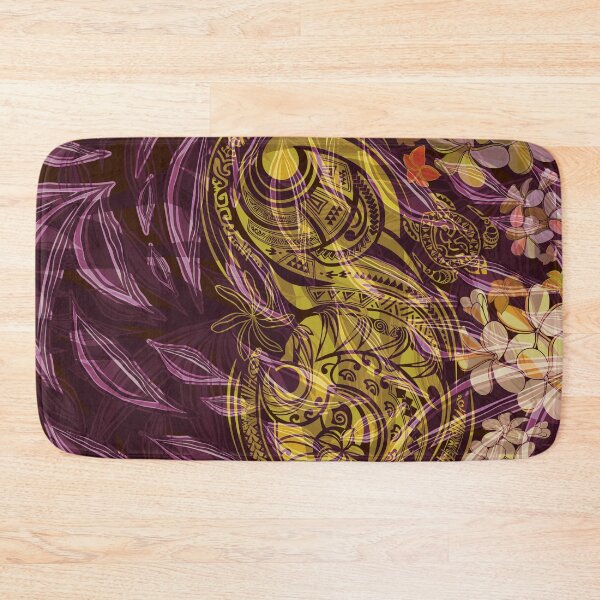 Item preview, Abstract Hawaiian Tropical With Gold Tribal Overlay  designed and sold by sunnthreads.