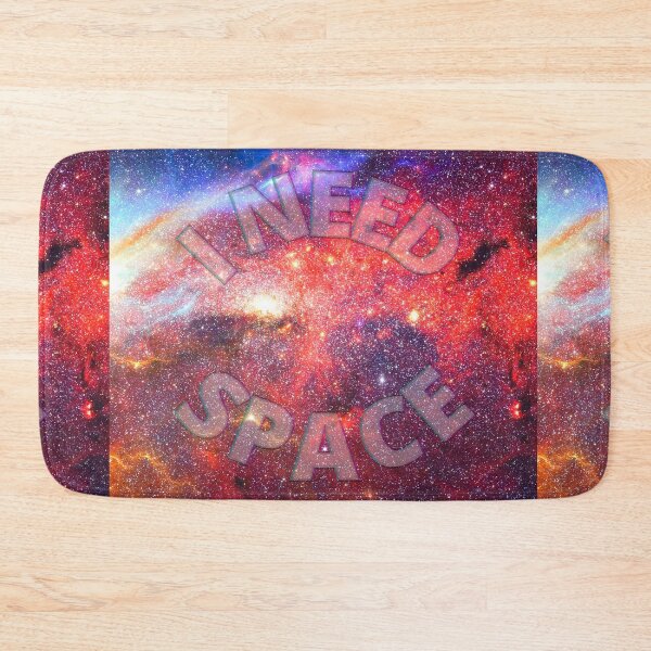 Item preview, I Need Space (Circle) - Fiery Storm Galaxy designed and sold by Quirkdom.