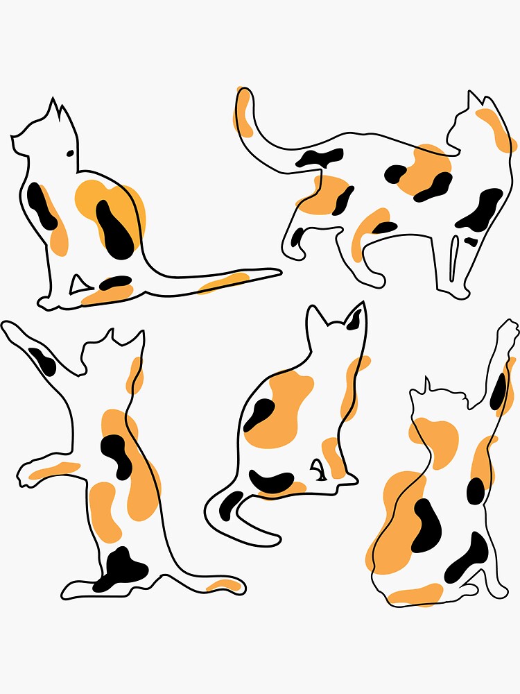 Calico  Sticker for Sale by lucianavee