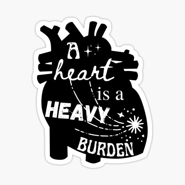 Item preview, A Heart's A Heavy Burden To Bear | Howl's Moving Castle  designed and sold by Persephone & Co..