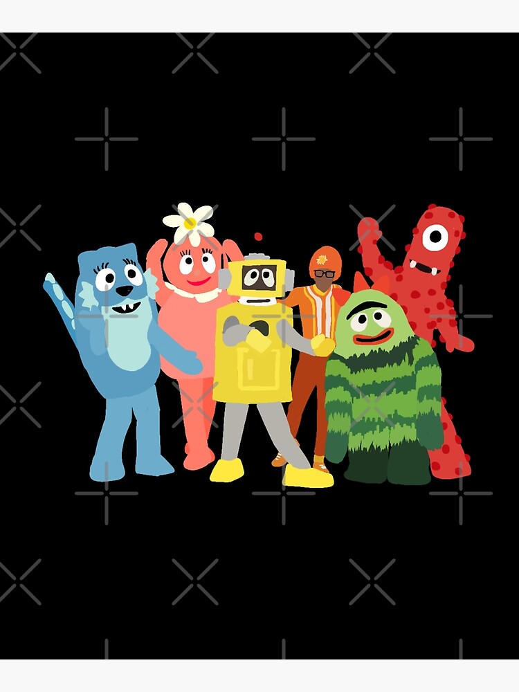 yo gabba gabba friends Mounted Print for Sale by j-acob-s