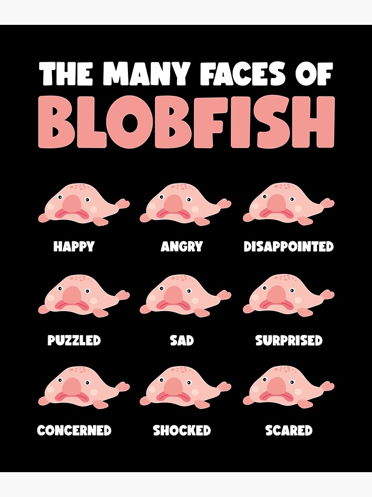 Blobfish Is My Spirit Animal Funny Blobfish Meme Cute Gift Ladies