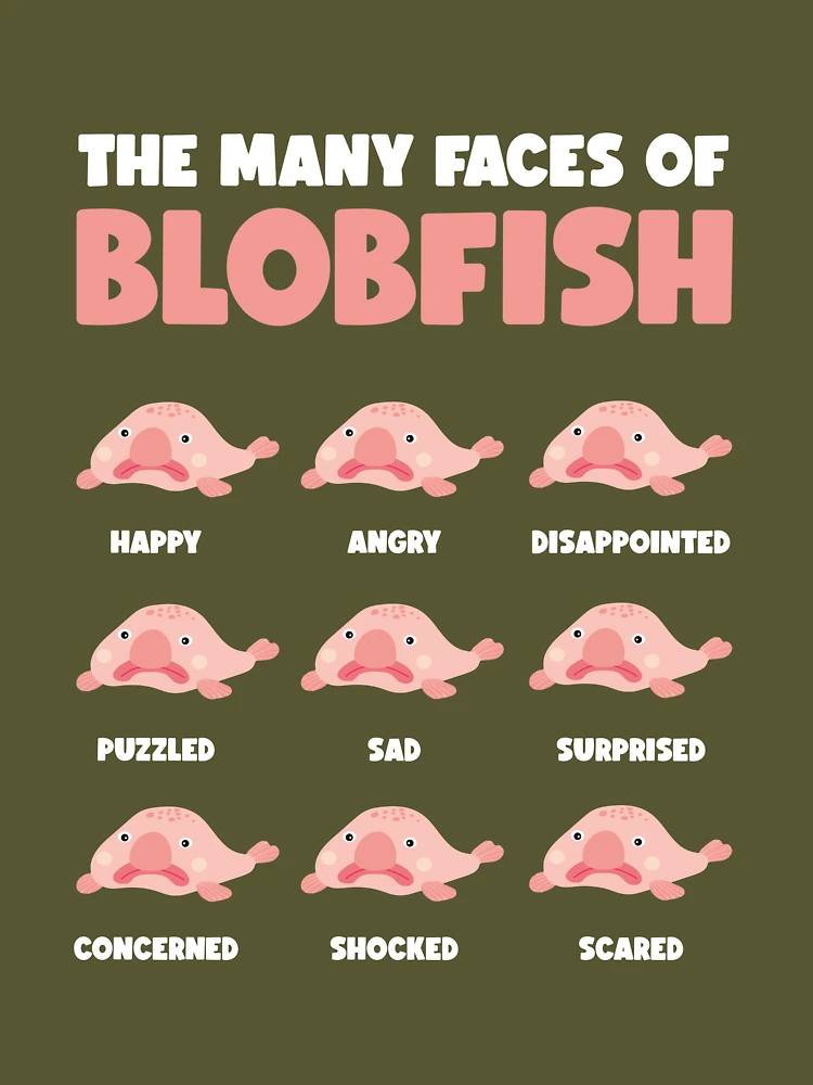  Womens THE BLOBFISH IS MY SPIRIT ANIMAL Funny Blob Fish Meme  V-Neck T-Shirt : Clothing, Shoes & Jewelry