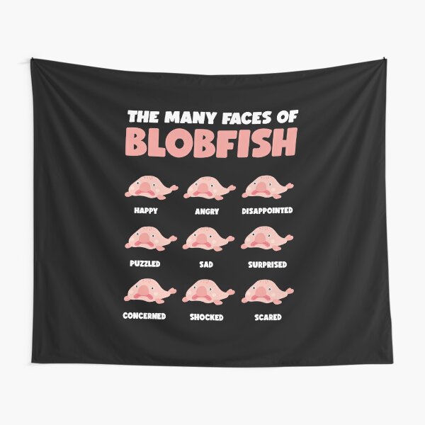 Expressions of Blobfish, Funny Ugly Fish Meme Postcard for Sale by  BornDesign