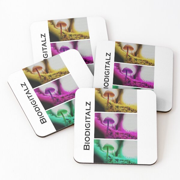 Item preview, Bioart Glitch Mushrooms Digital Solarpunk designed and sold by BioDigital-Jazz.