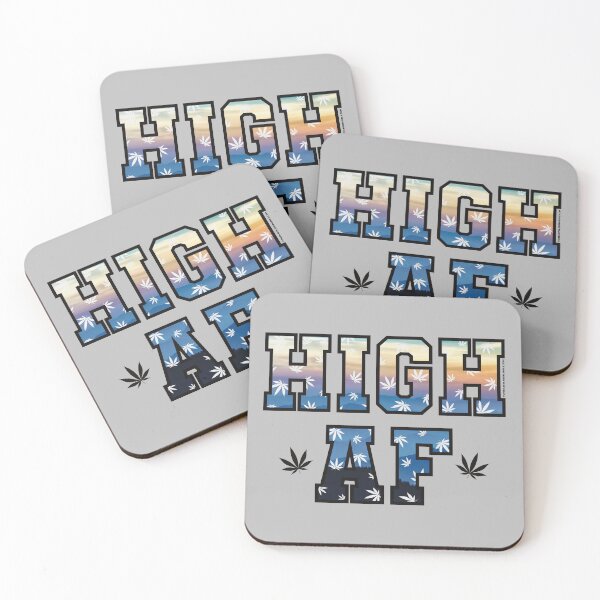 Item preview, High af pot leaf pattern beautiful sunset designed and sold by YomeHayin.
