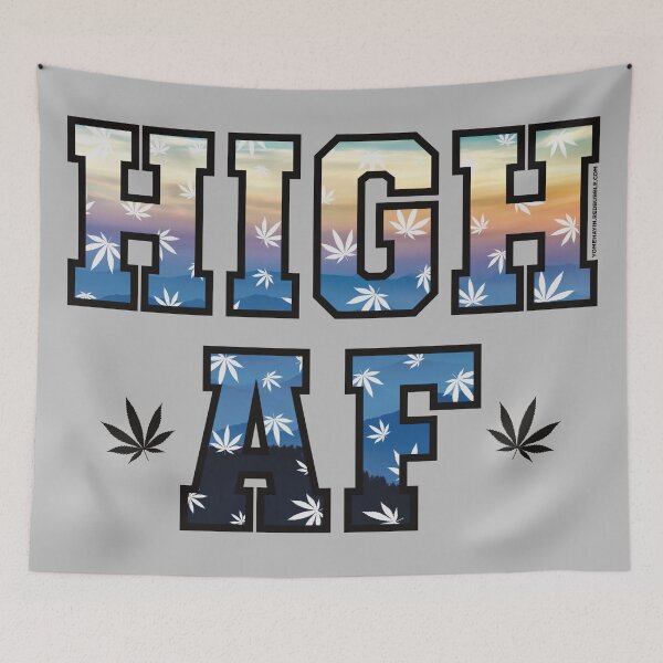 Item preview, High af pot leaf pattern beautiful sunset designed and sold by YomeHayin.