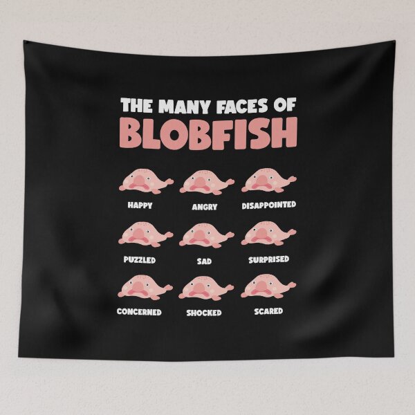 Item preview, The Many Faces Of Blobfish Fisherman Gift Funny Blobfish  designed and sold by Lenny Stahl.