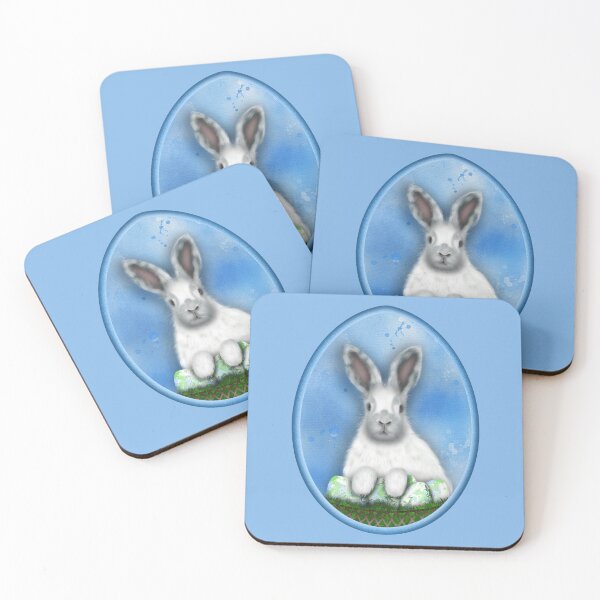 Item preview, Easter bunny with Easter egg motif designed and sold by Milamara.