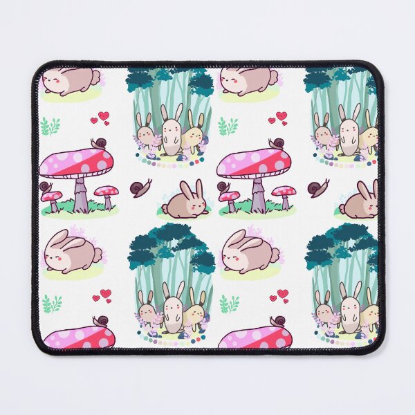 Item preview, Cute bunnies and mushrooms sticker pack (get in medium or large) designed and sold by Mayarart.