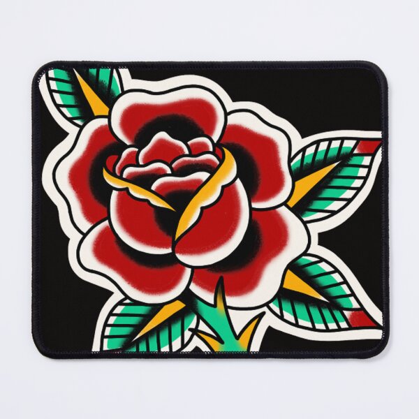 Artikelvorschau, Rose traditionelle Tätowierung entworfen und verkauft von rafaelwolf.