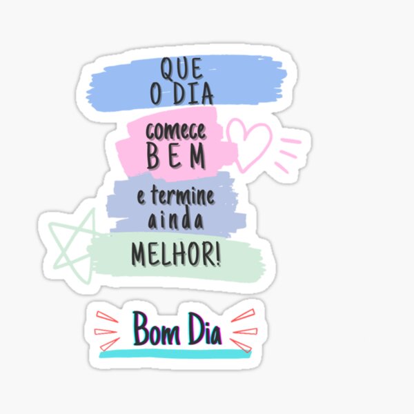 Bom Dia Stickers for Sale | Redbubble