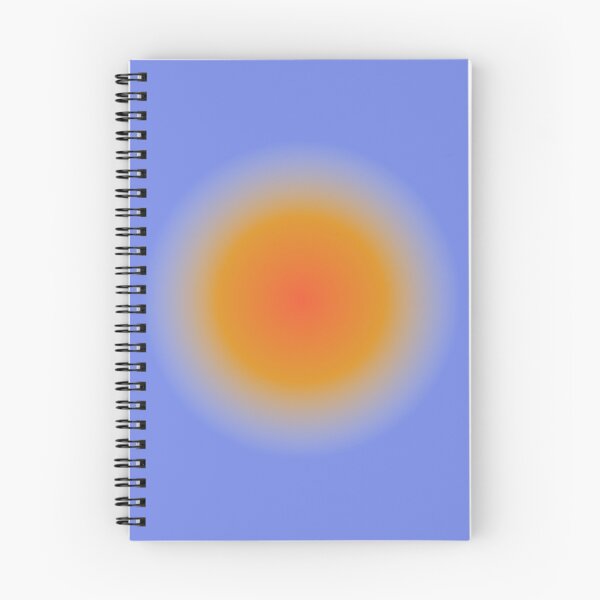 Item preview, Blue Orange Aura Gradient Poster designed and sold by auntieannes.