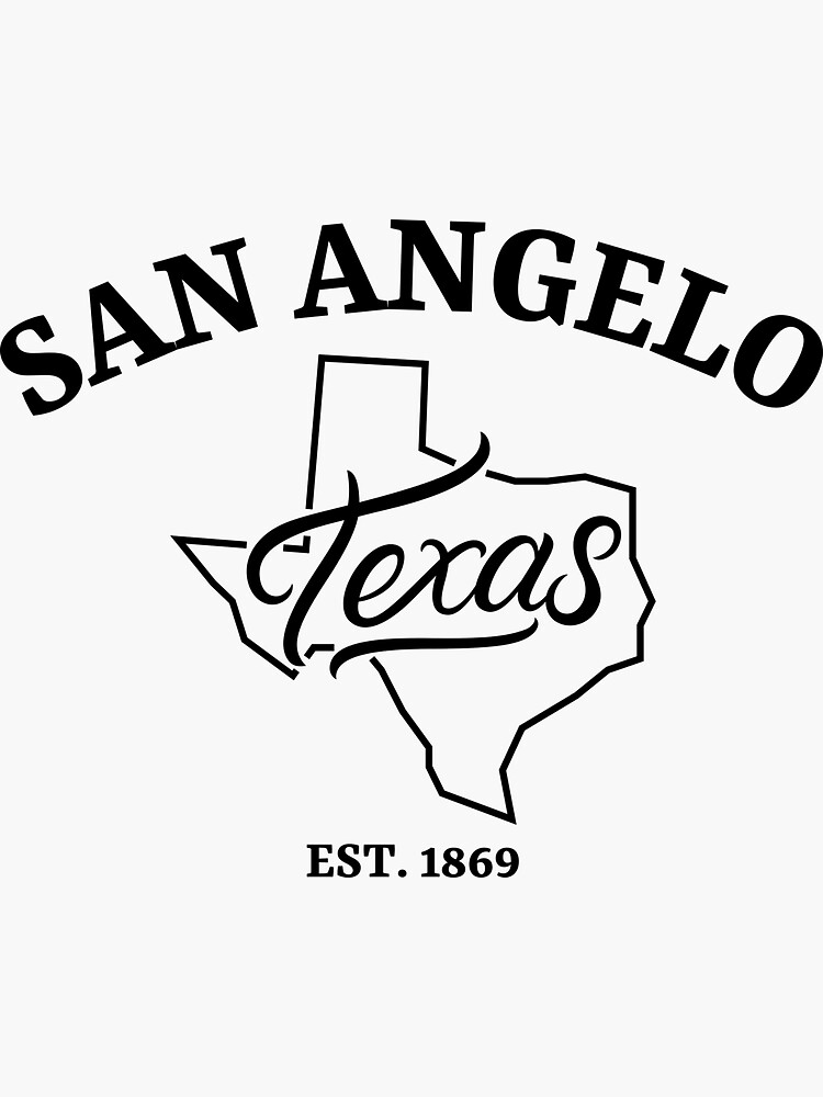 "San Angelo" Sticker for Sale by TNinjaShirts Redbubble